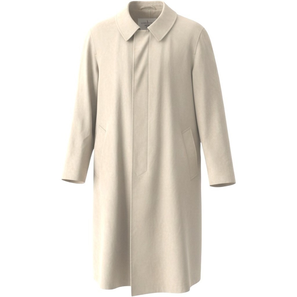 Misty Harbor Vintage Tan Trench Coat Mens 42 Zip Out Faux Fur Lining Khaki